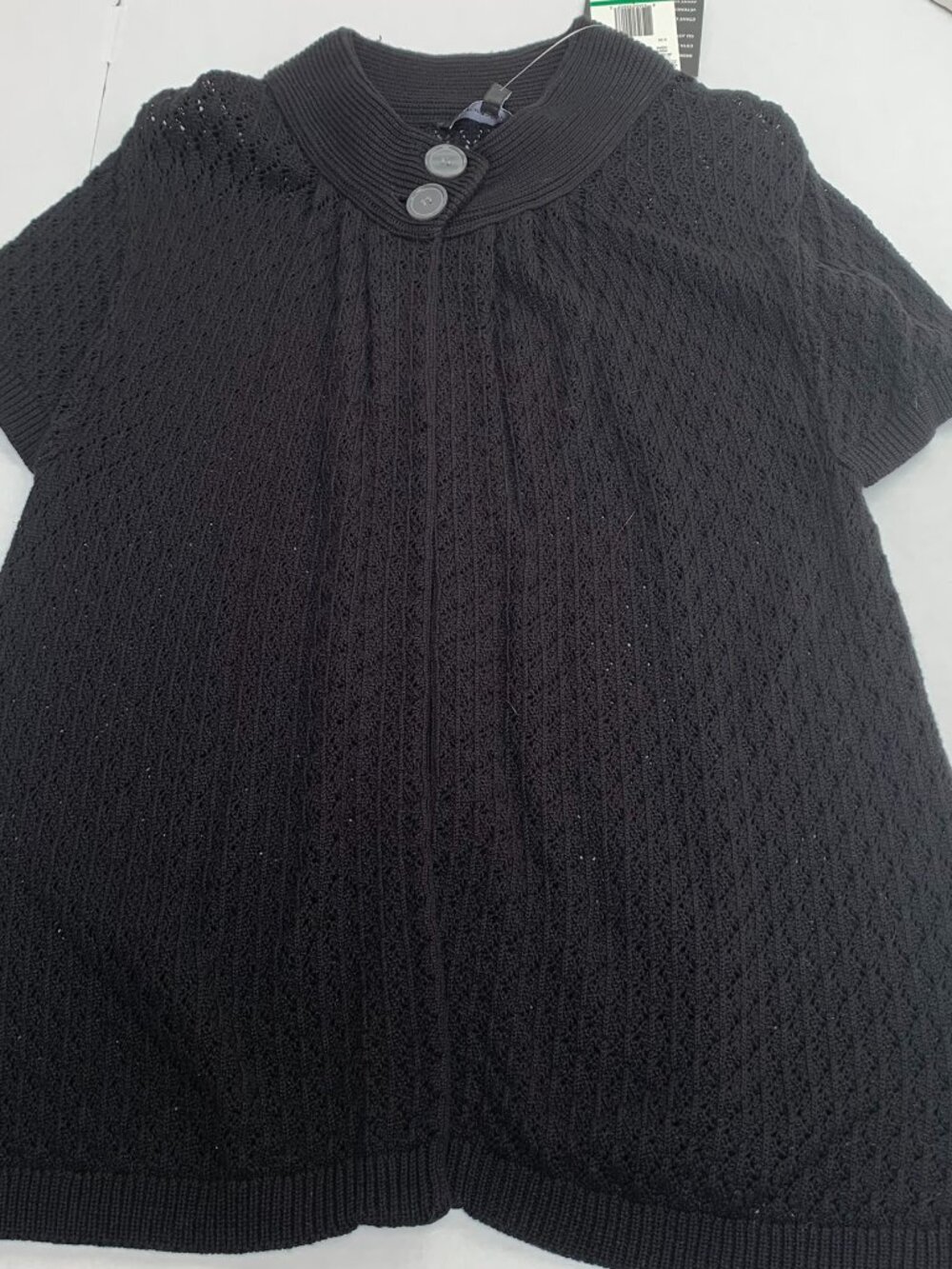 NWT Jones New York Black Cardigan Sweater Womans Size Large
